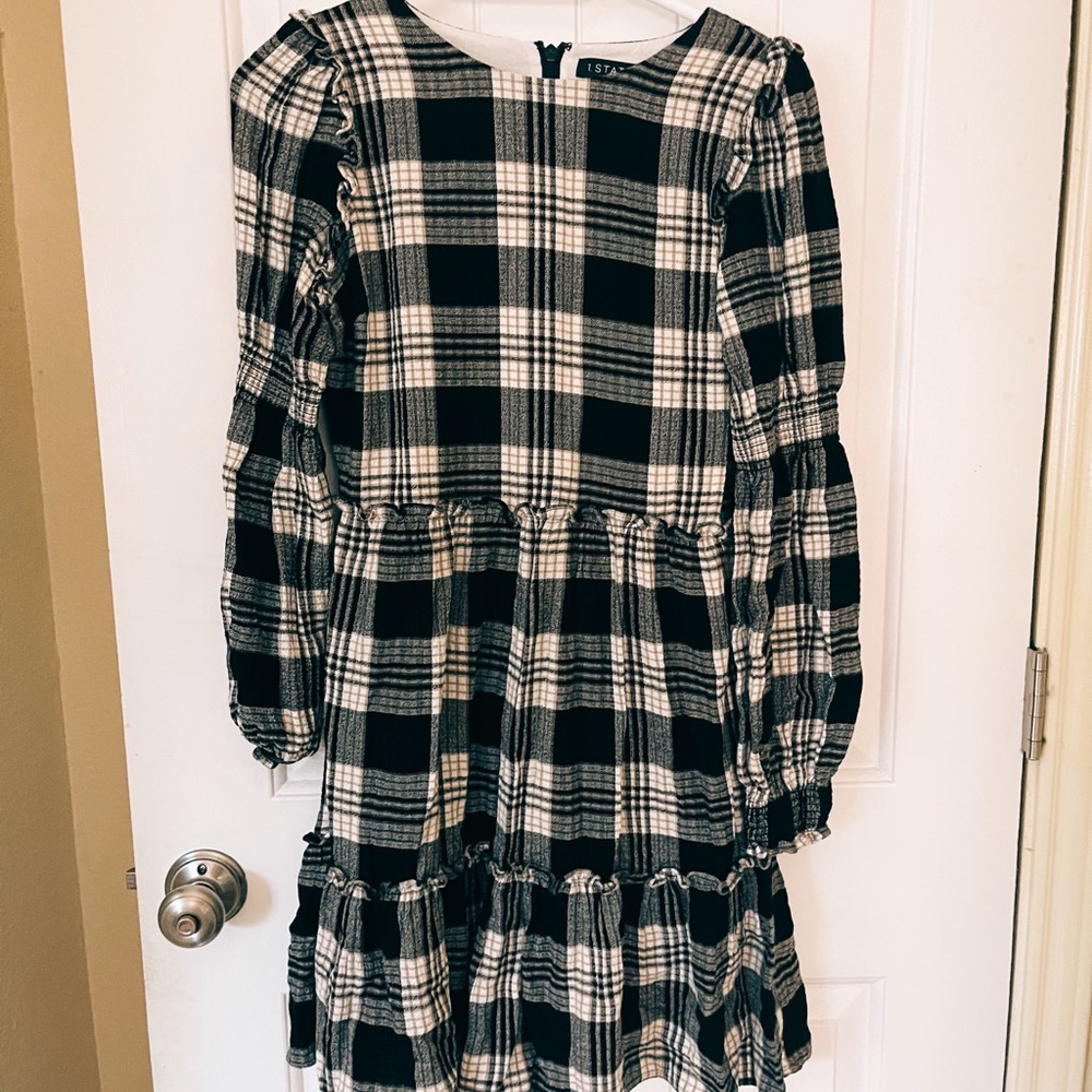 Plaid mini dress